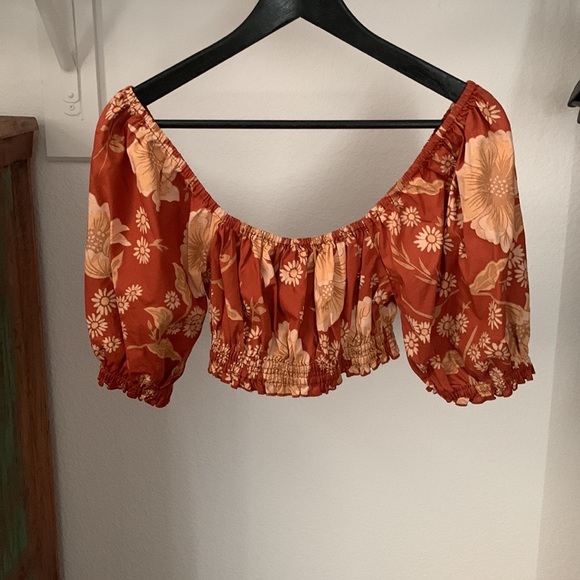 Spell Sloan Cropped Top - Ochre XS preowned - Picture 5 of 5